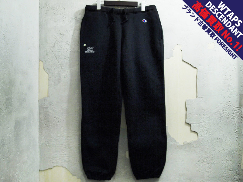 WTAPS×Champion 'ACADEMY TROUSERS'スウェット パンツ 黒 ブラック
