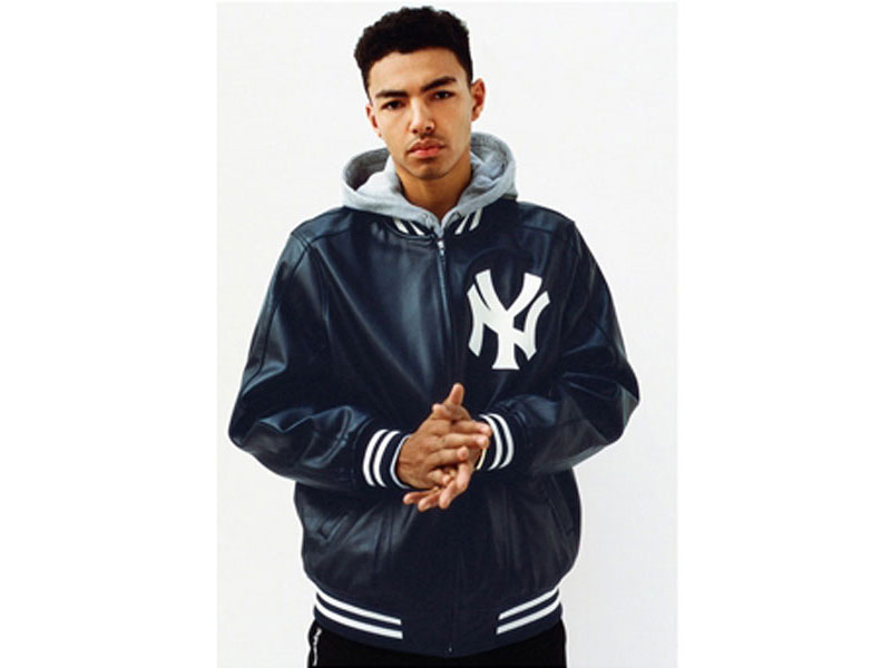 Supreme×New York Yankees ''47 Brand Leather Varsity Jacket'バー