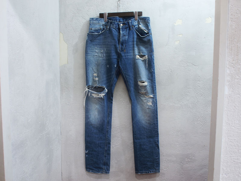 KSUBI GEE GEE SNITCH TRASHED ダメージ加工デニム KSUBI】ダメージ