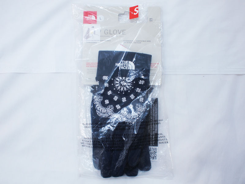 Supreme×THE NORTH FACE 'Bandana ETIP Glove'グローブ 手袋 バンダナ