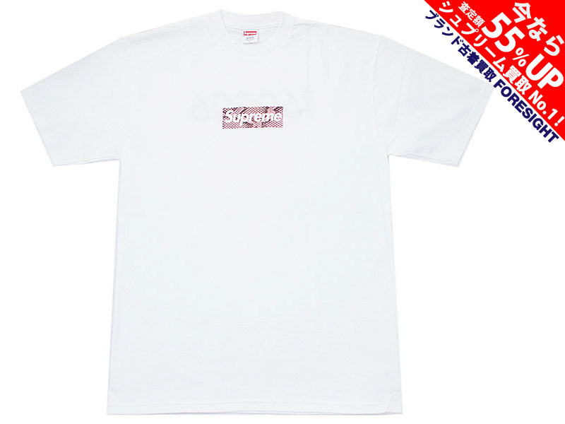 Supreme 原宿オープン記念 'Snakeskin Box Logo Tee'ボックスロゴ T