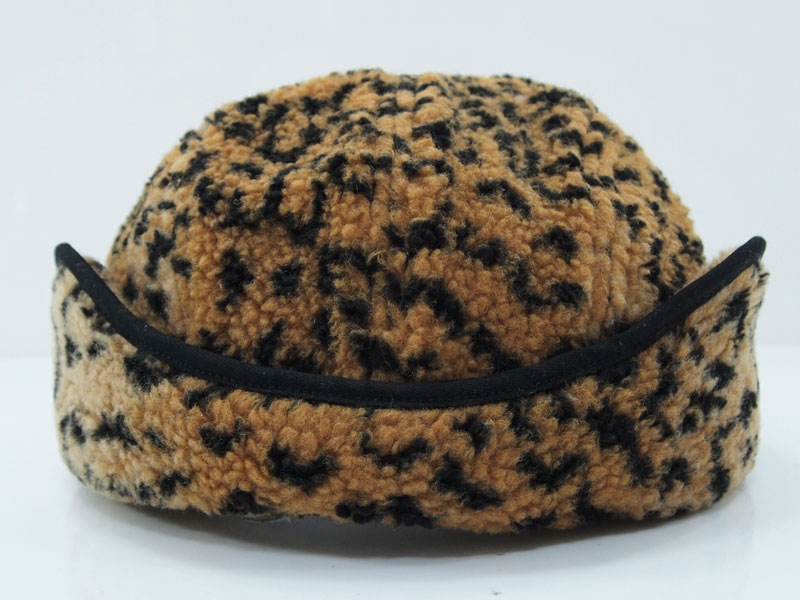 Supreme 'Leopard Polar Fleece Earflap Camp Cap'レオパード フリース