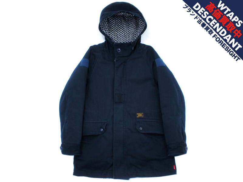 WTAPS 'M-64'ミリタリーパーカー モッズコート 14AW NY ネイビー 裏
