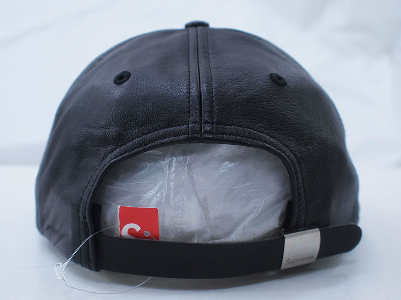Supreme 'Leather Classic Logo 6 Panel Cap'レザーキャップ