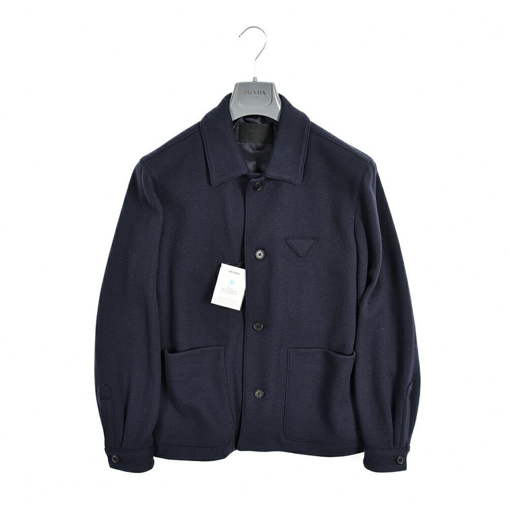 SALE｜PRADA プラダ / カシミヤウール トライアングルロゴジャケット