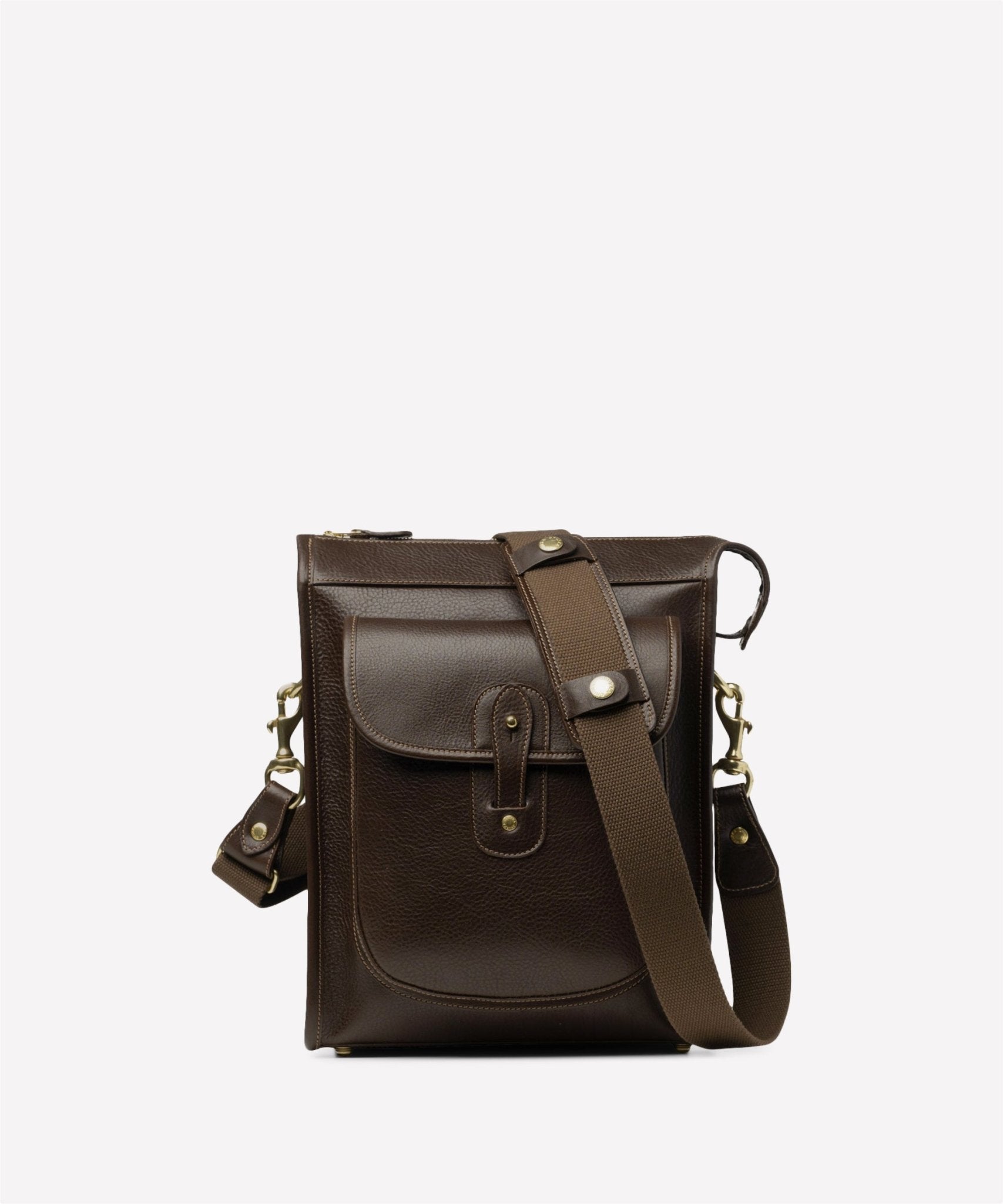 Gearpack No. 4 | Vintage Walnut Leather Crossbody Bag | Ghurka