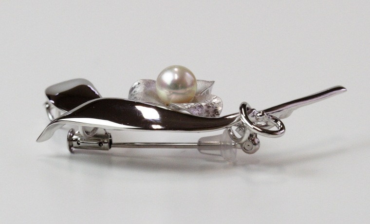 SVアコヤ真珠ブローチ【大きさ6.0-6.5㎜】＜G4109＞ | ブローチ | 真珠