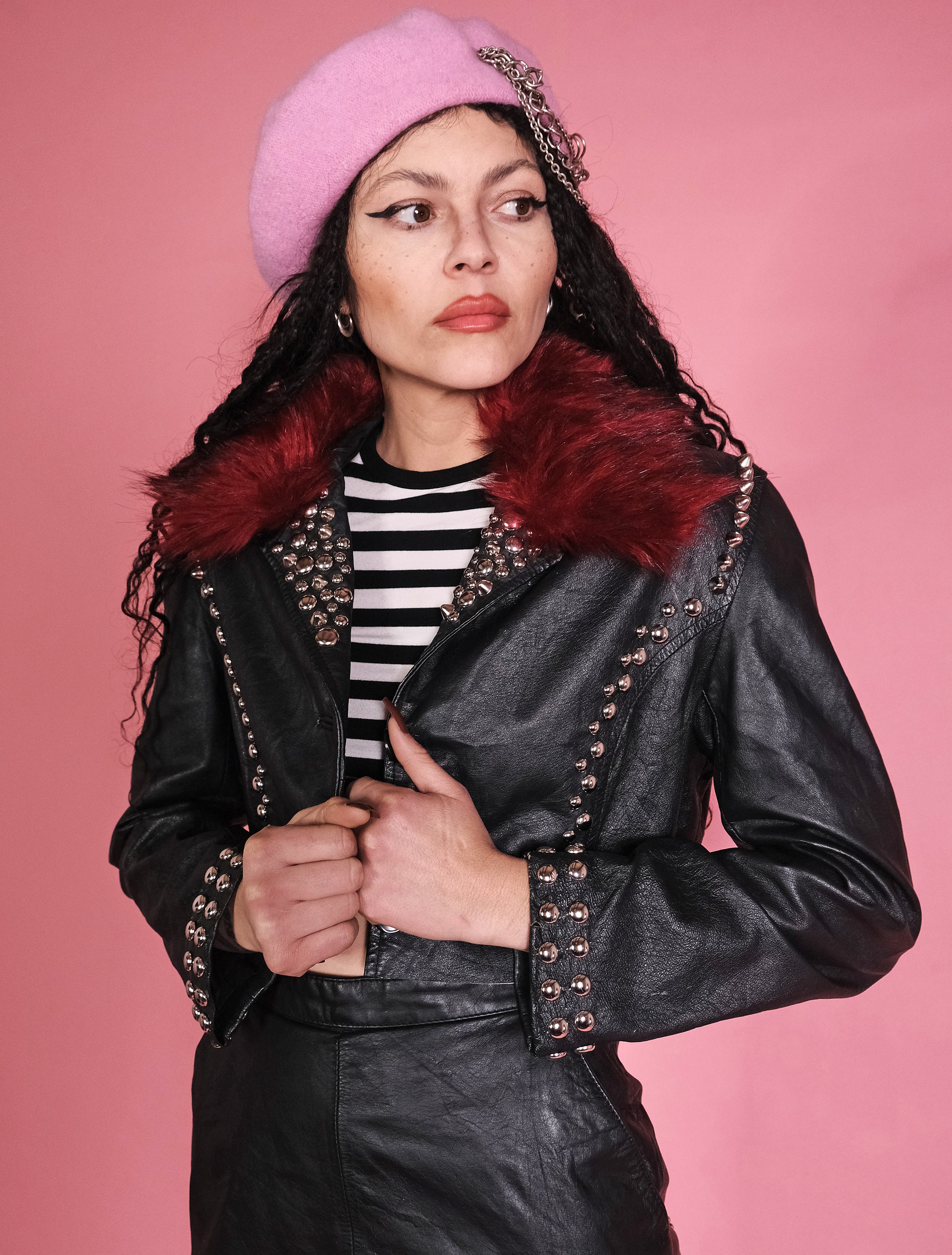 Heart of Broken Glass Leather Jacket – Gimme Danger Inc.