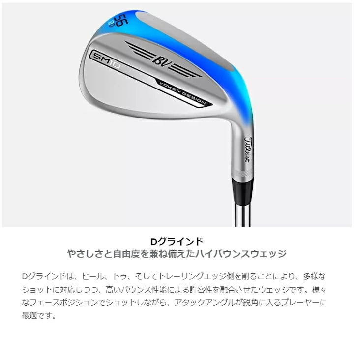 右用 タイトリスト SM10 RAW (ノーメッキ) TOUR TOE STAMP ツアー トゥ