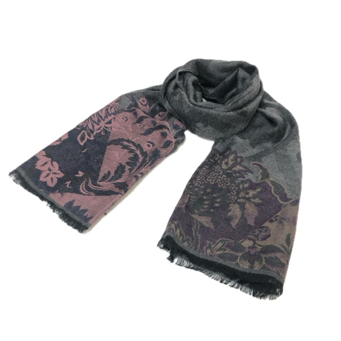 ETRO エトロ ストール レーヨン グレー【中古】 レディース – ブランド