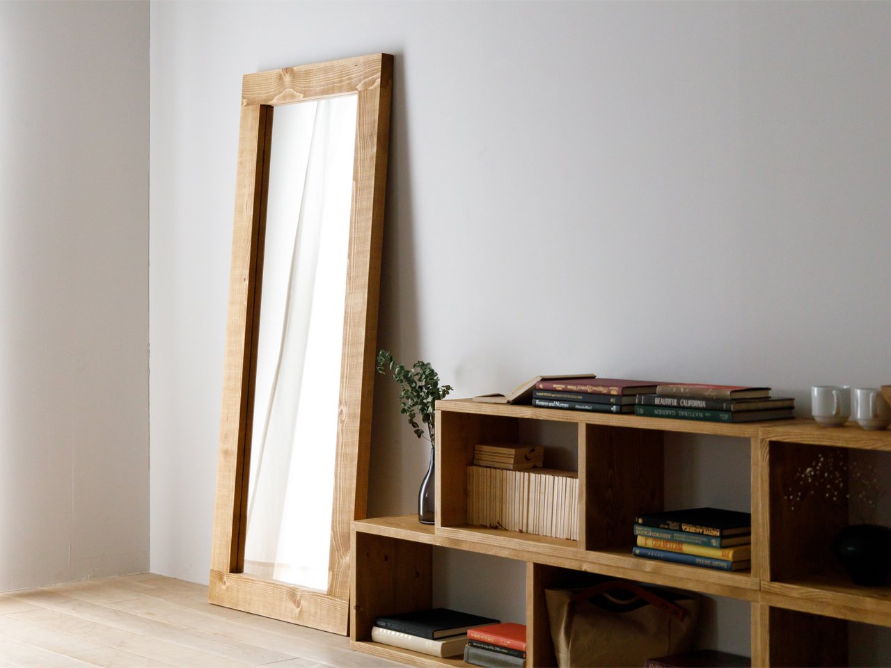 BAREFOOT スタンドミラー - 広松木工