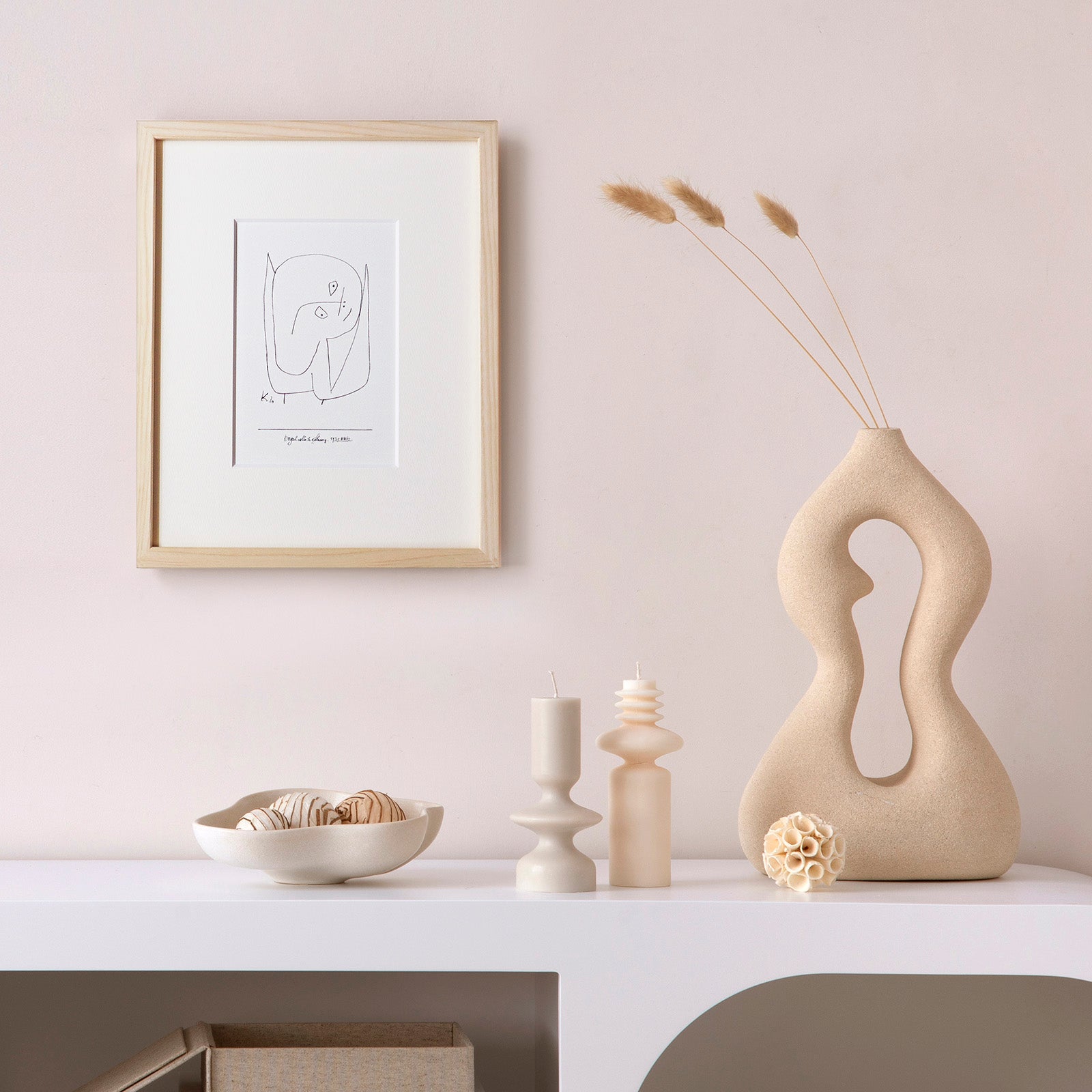 パウル・クレー「希望に満ちた天使」アートポスター（フレーム付き