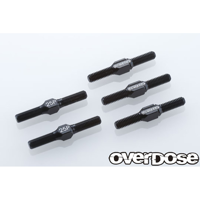 OD2423b アルミプッシュロッドターンバックル ブラック アルミプッシュ