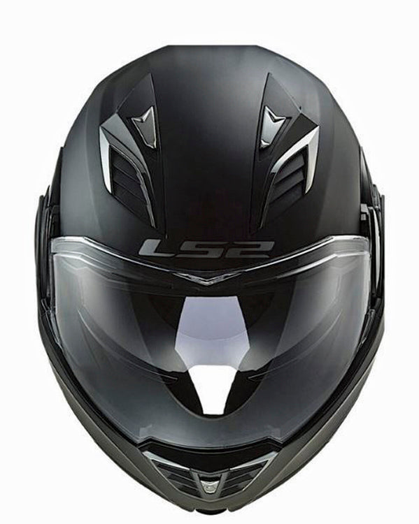 LS2 Valiant II Modular Helmet | Built-In Sun Visor | Matte Black