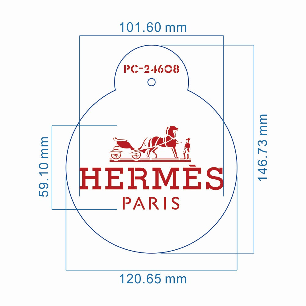H Paris #2 - Stencil – itacakes.com