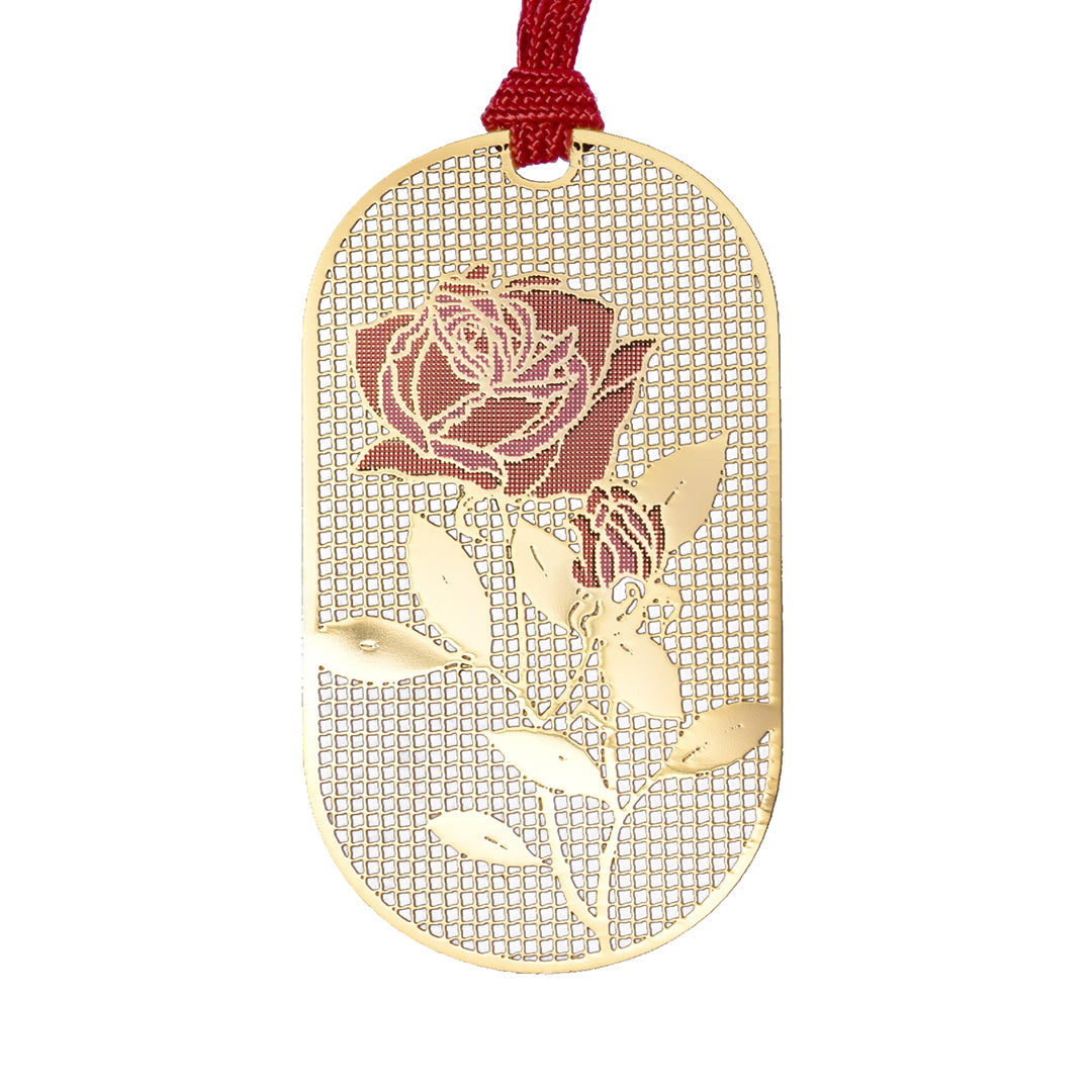 金のしおり「バラE」 – iware - 磐余（いわれ）メタルクラフトと奈良の