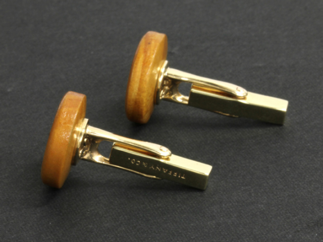 中古】◇ ティファニー ◇ ボタンデザイン カフス ◇ カフリンクス