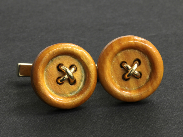 中古】◇ ティファニー ◇ ボタンデザイン カフス ◇ カフリンクス