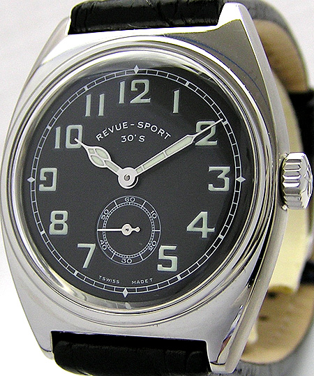 イソザキ時計宝石店 BLOG: レビュートーメン-SPORT'30手巻きブラック