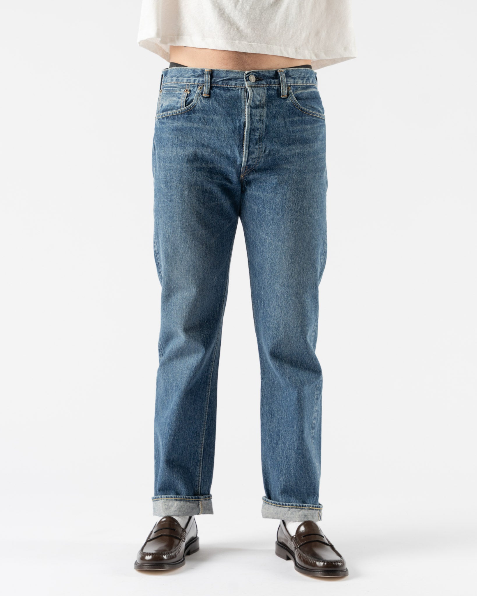 orSlow 105 Standard Selvedge Denim in 2 Year Wash Curated at Jake