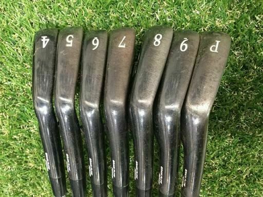 MIZUNO MP-4 BLACK TOUR ISSUE 7PC S-FLEX IRONS SET GOLF CLUBS