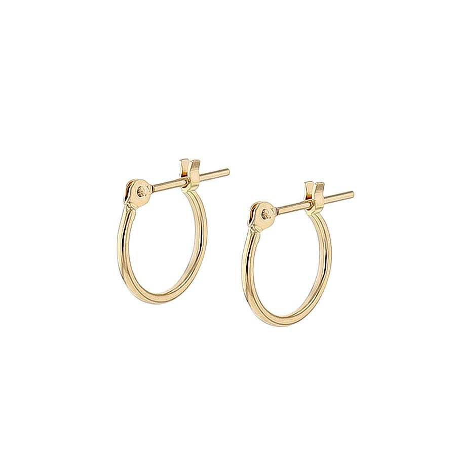 K18 イエローゴールド フープピアス（10mm） （7277729480861