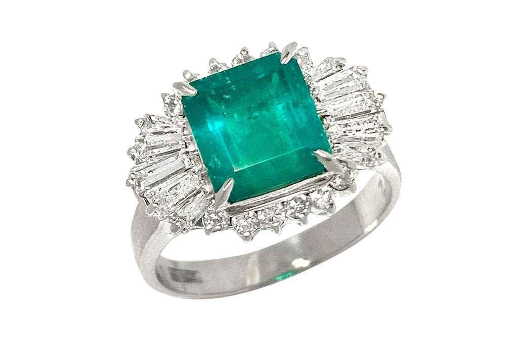 Emerald Pt900エメラルド ダイヤモンドリング (NO.128845) – JEX宝石