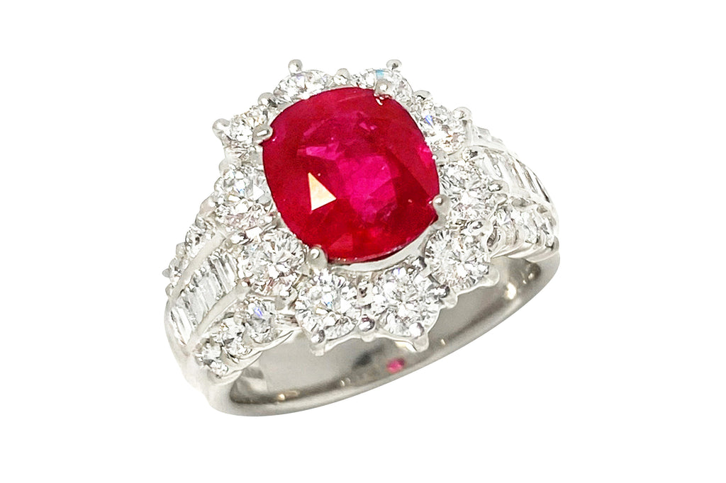 Ruby Pt900ルビー ダイヤモンドリング (NO.128881) – JEX宝石