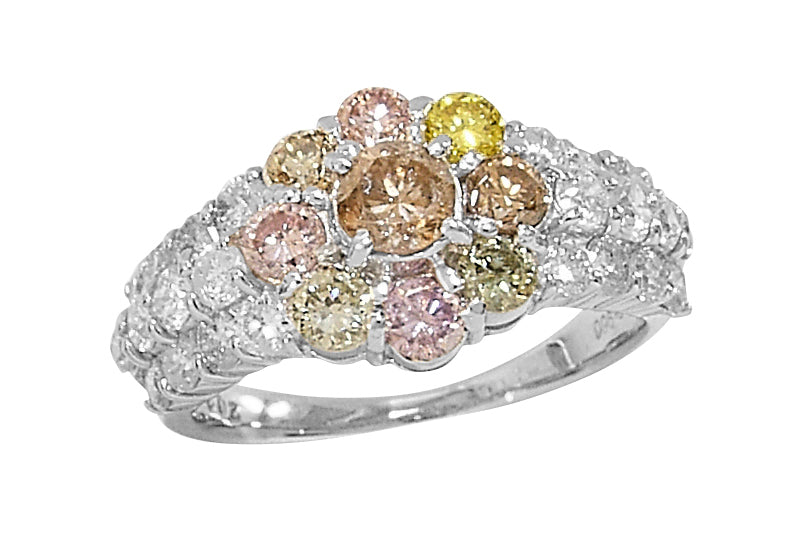 Pink Diamond Pt900ピンク/グリーン他カラー/カラーレスダイヤモンド