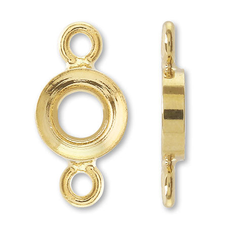 台座 2カン ラウンド 6-8mm用 ゴールド – 貴和製作所オンラインストア