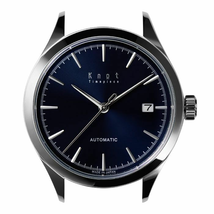 Knot AT-38SVNV 機械式腕時計 メンズ 自動巻き ネイビー 日本製 薄型