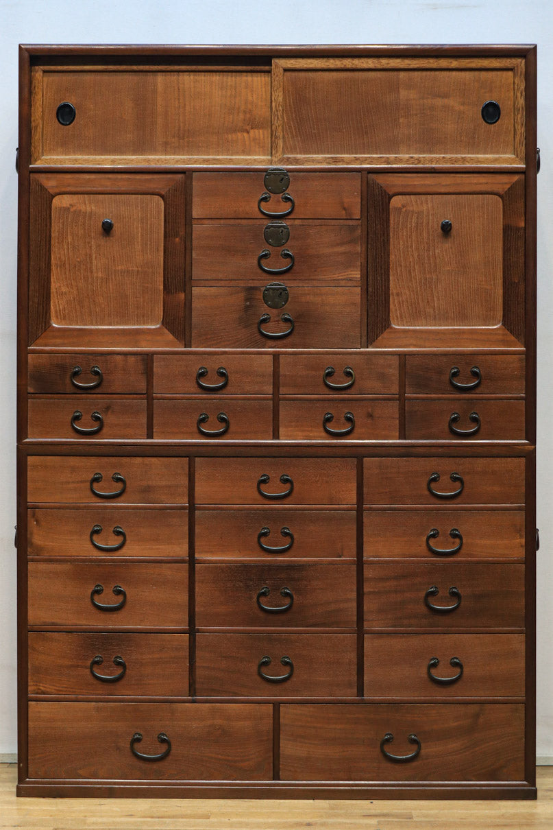 全面総桑材!! 素材の風合いが心地の良い収納箪笥 BB2228 – 古福庵