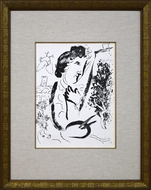 マルク・シャガール(Marc Chagall)「Before the Picture」リトグラフ