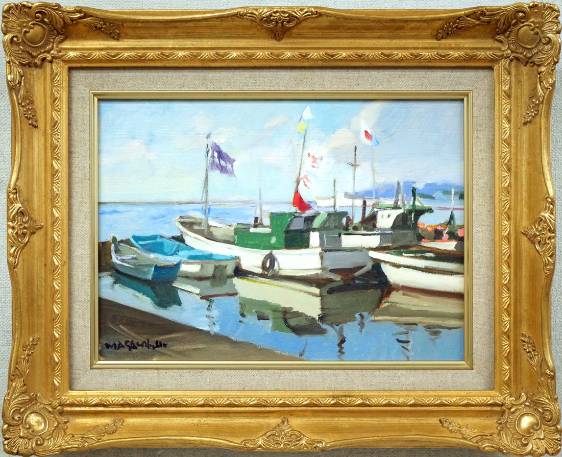 真作】 鬼沢泰治 「 レースの裸婦 」 F20号 油彩 タトウ BK098 真作