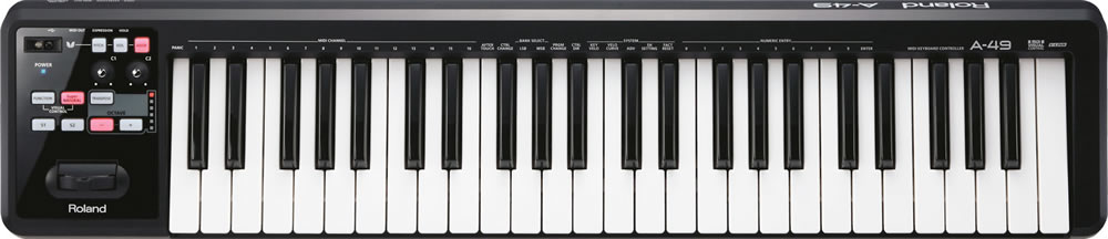Roland A-49 MIDI Controller Keyboard - Black – Kraft Music