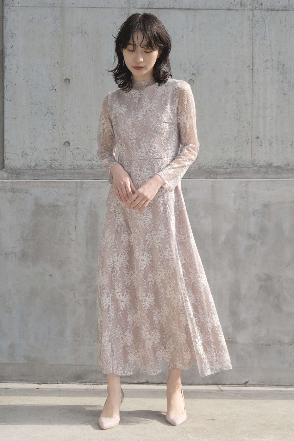 kaene公式オンラインストア オールレースメロウワンピース / 800139