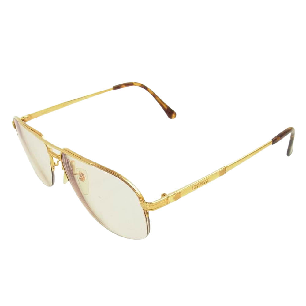 BURBERRY バーバリー K18フレーム 606K 度入り 眼鏡 ゴールド系【中古