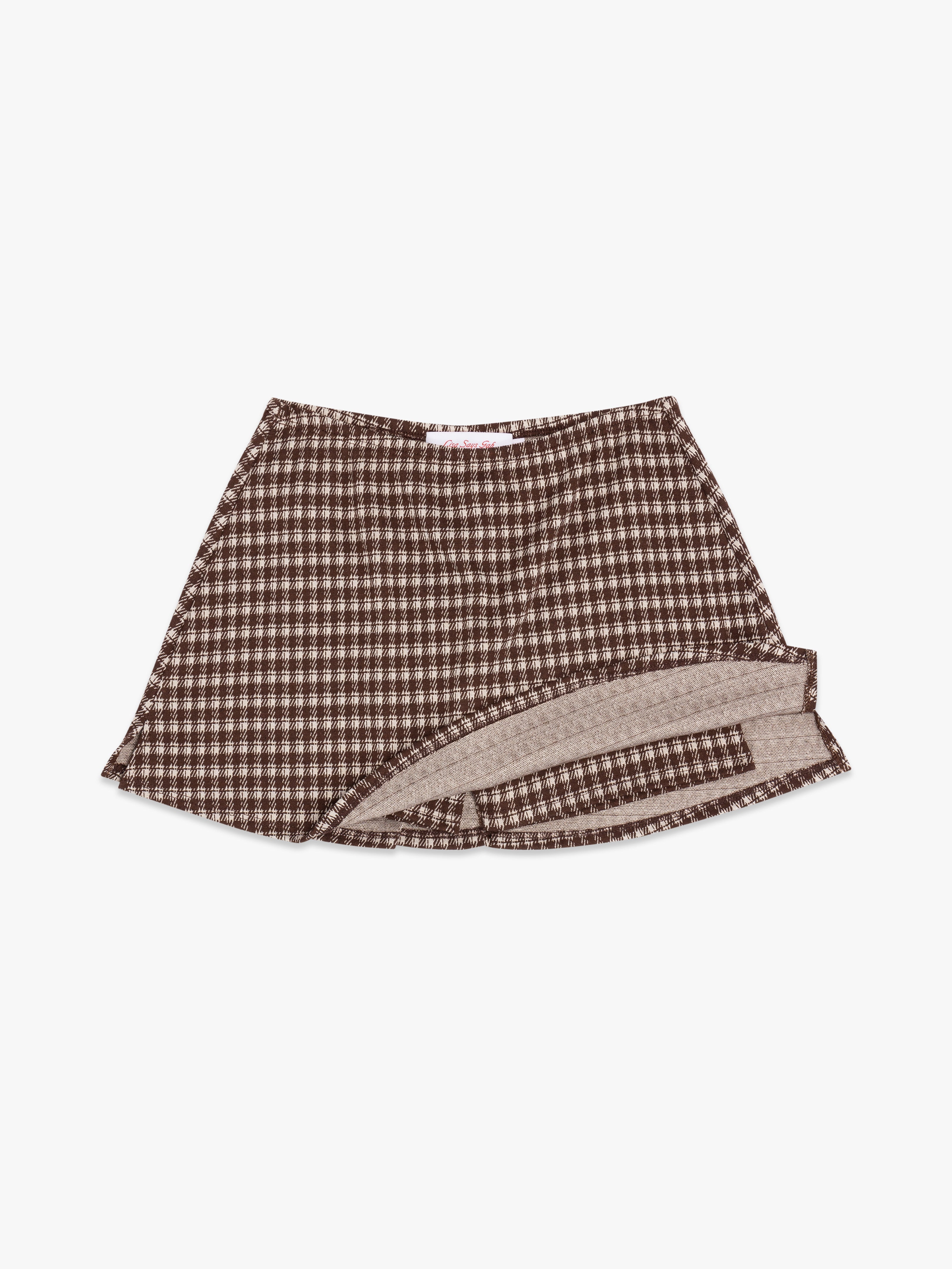 Darcy Skort - Cocoa Plaid – Lisa Says Gah