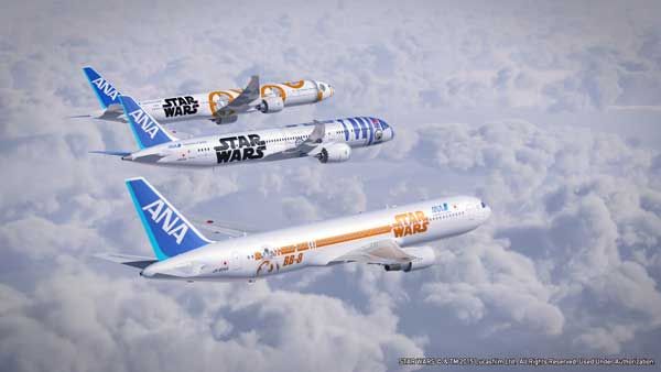 ANA、スターウォーズ特別塗装機のデザインを公開 3種類に - TRAICY
