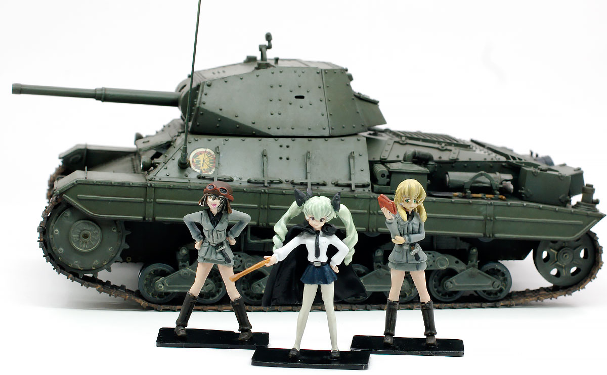 プラモ日記 » ガルパン・イタリア重戦車P40 アンツィオ高校 その8 完成