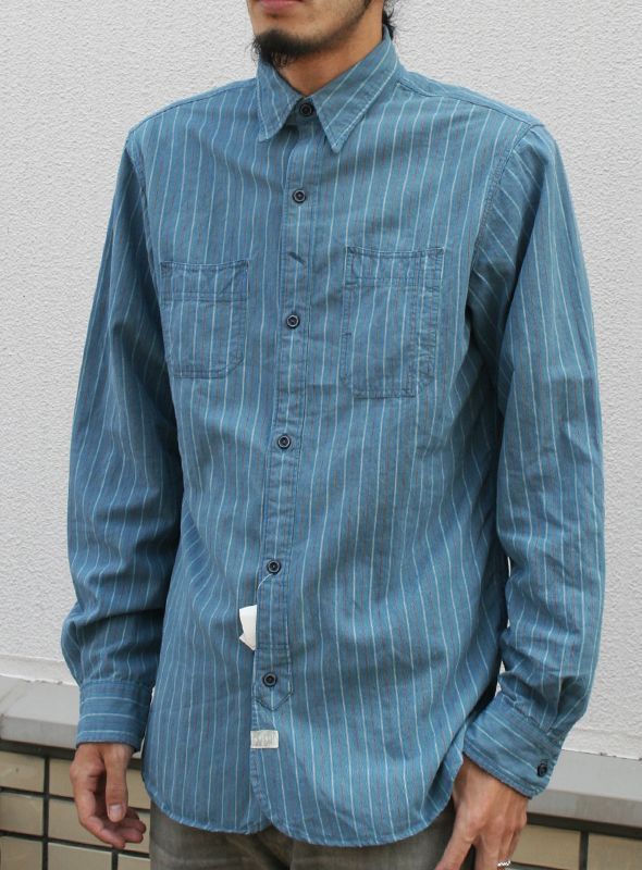 RRL ダブルアールエル ストライプワークシャツ