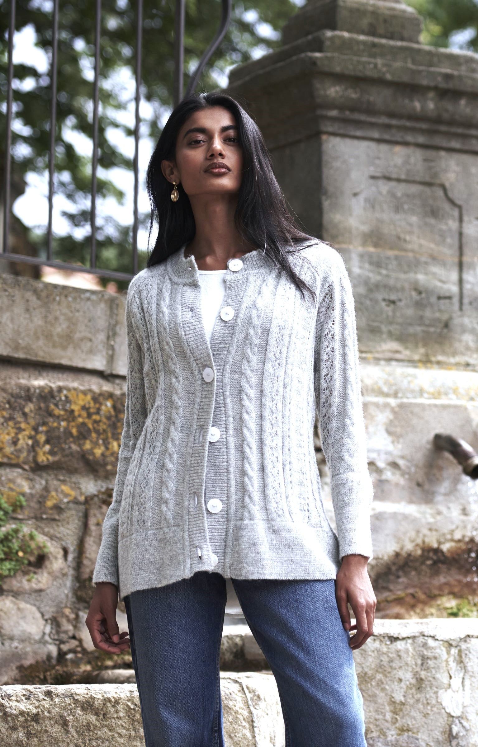 Cross Stitch Cardigan – Peruvian Link Alpaca Collection