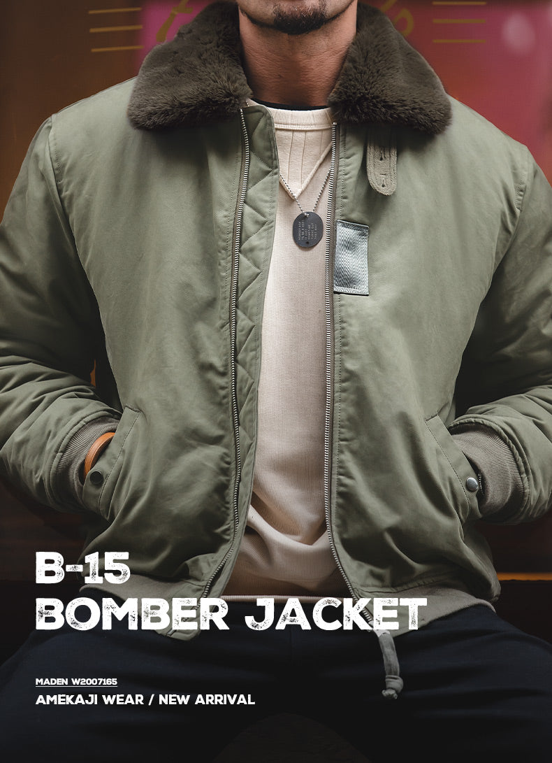 ☆ヴィンテージ 復刻 B-15コットンボンバージャケットフライト