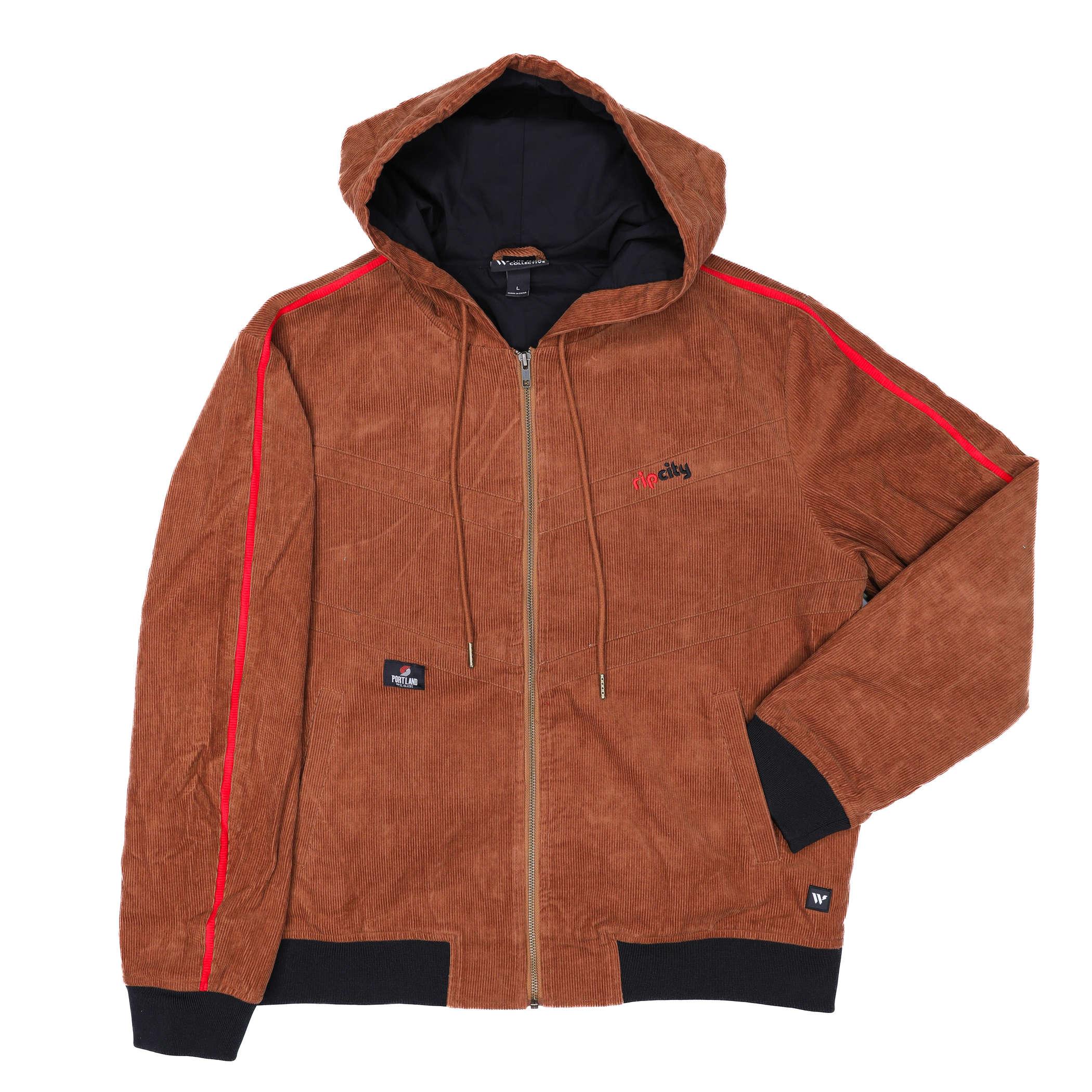 Brown Corduroy Trail Blazers Jacket - Wild Collective - Rip City