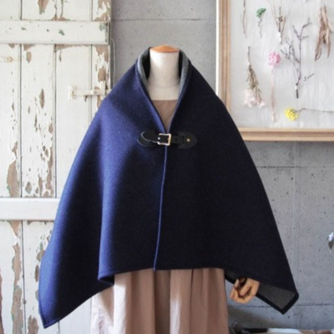 Yorkland ネイビー ポンチョ 9AR YORKLAND(ヨークランド) ポンチョ