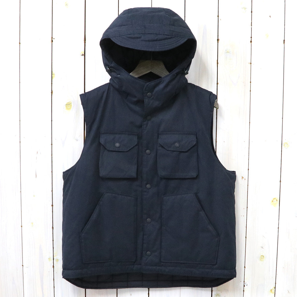 ENGINEERED GARMENTS : Field Vest-PC Coated Cloth (Dk.Navy