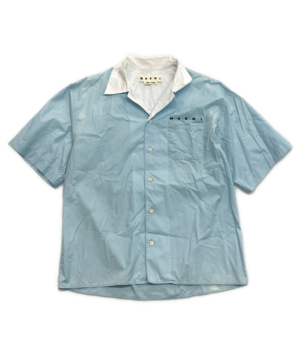 MARNI 半袖シャツ ロゴプリントオープンカラーシャツ 21ss メンズ SIZE