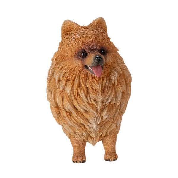 Pomeranian Dog Figurine Sculpture | Statue.com
