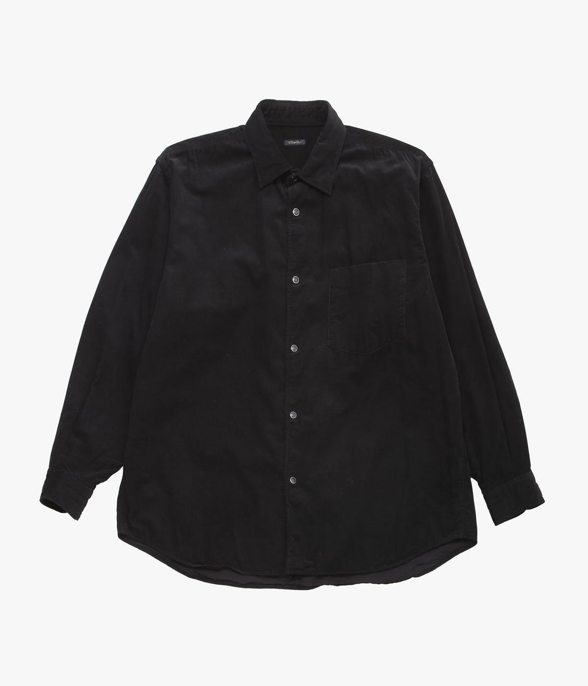 COMOLI ''コーデュロイ コモリシャツ'' (BLACK) – THE STORE BY MAIDENS
