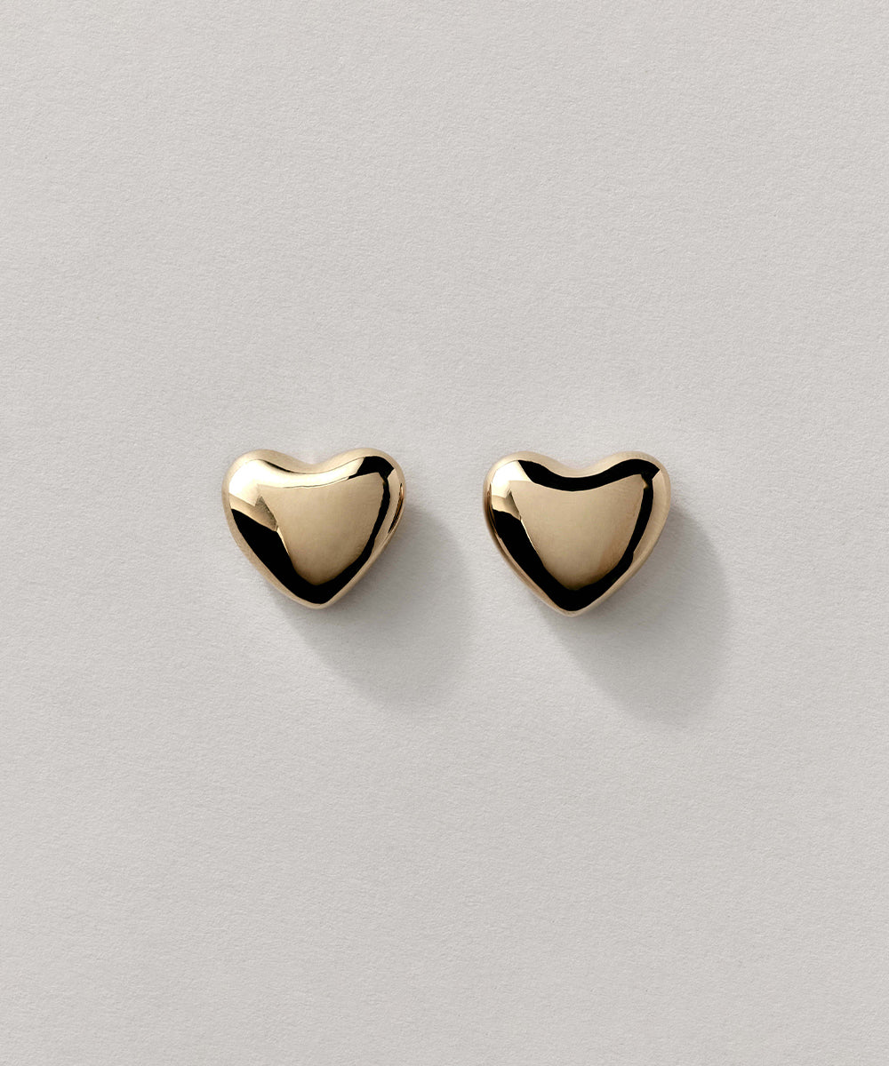 ANNIKA INEZ | Voluptuous Heart Earrings ハート ピアス - アマン